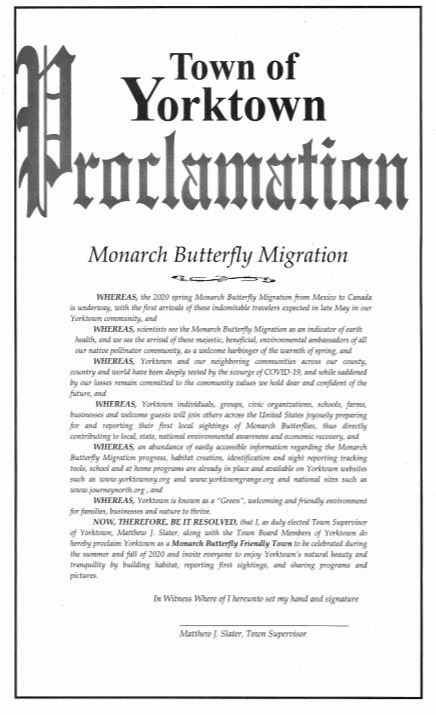 Yorktown Monarch Proclamation