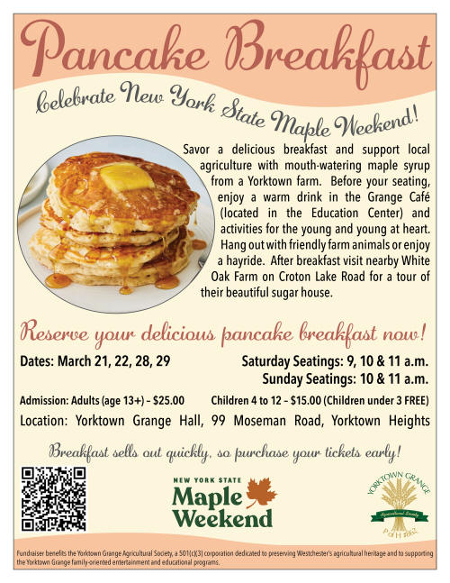 Maple Weekend Pancake Breakfast Flyer